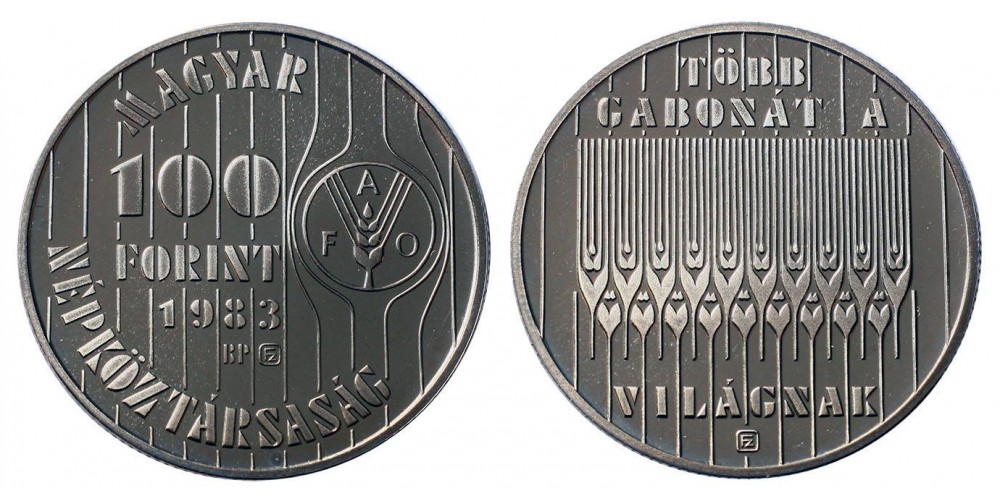 100 forint FAO 1983 PP